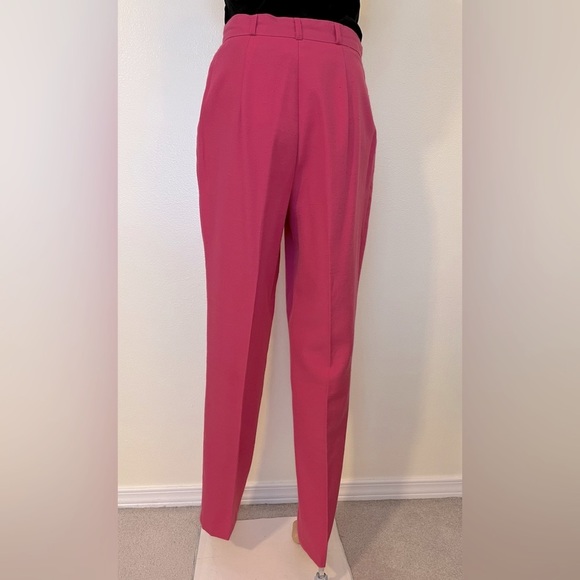 Lady Manhatten-60’s/70 Vintage, Neon Pink, Pleated, USA, Dress Pant. Size-12 - Picture 6 of 9